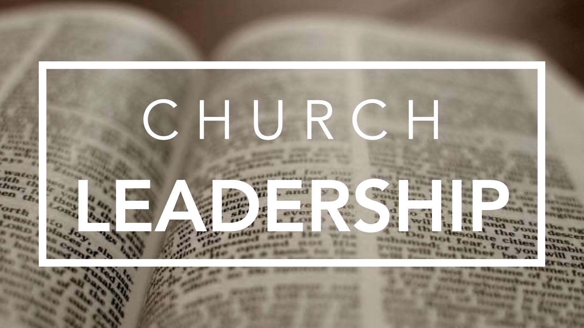 leadership in church essay